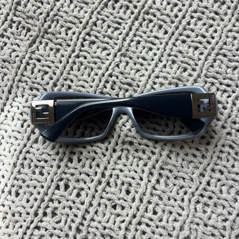 Fendi Charcoal Sunglasses with Silver Logo